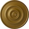 Ekena Millwork Dylar Ceiling Medallion (Fits Canopies up to 6 1/4"), Hand-Painted Gold, 30"OD x 2 1/4"P CM30DYGLS - alternate 1